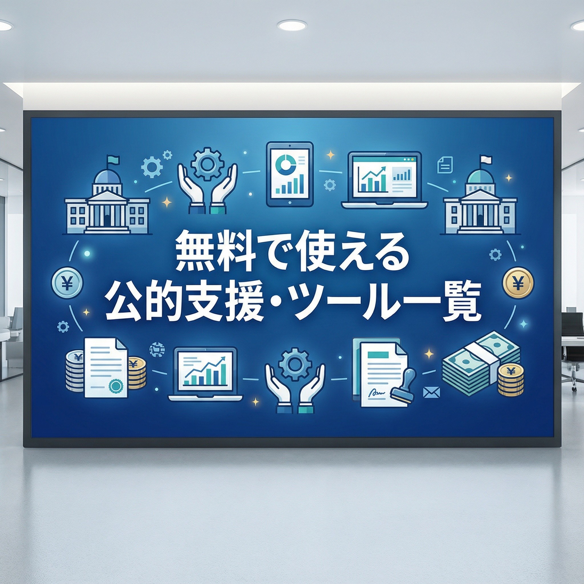 無料で使える公的支援・ツール一覧