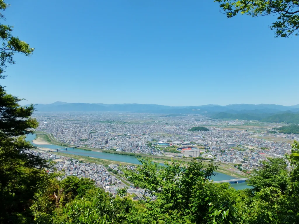 岐金華山金華山からの眺め