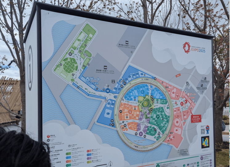 当日入り口付近にマップ