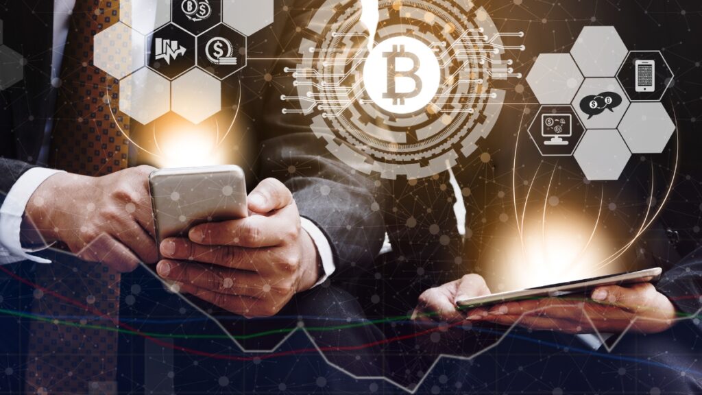 ビットコインBTCと暗号通貨取引のコンセプト