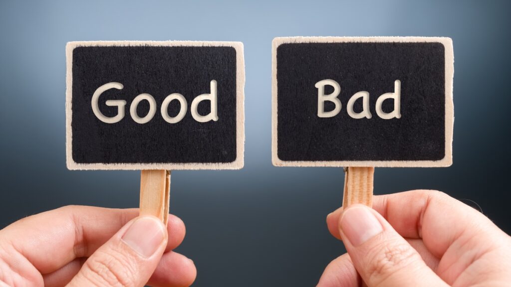 Good とBadの文字