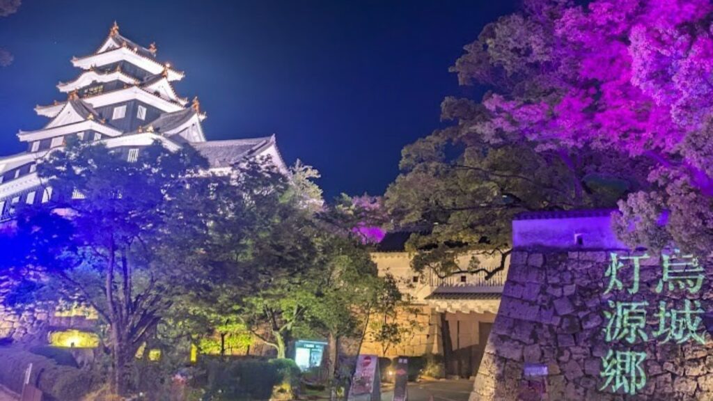 岡山城ライトアップ