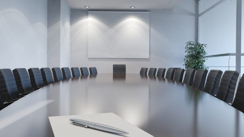 企業役員会議室