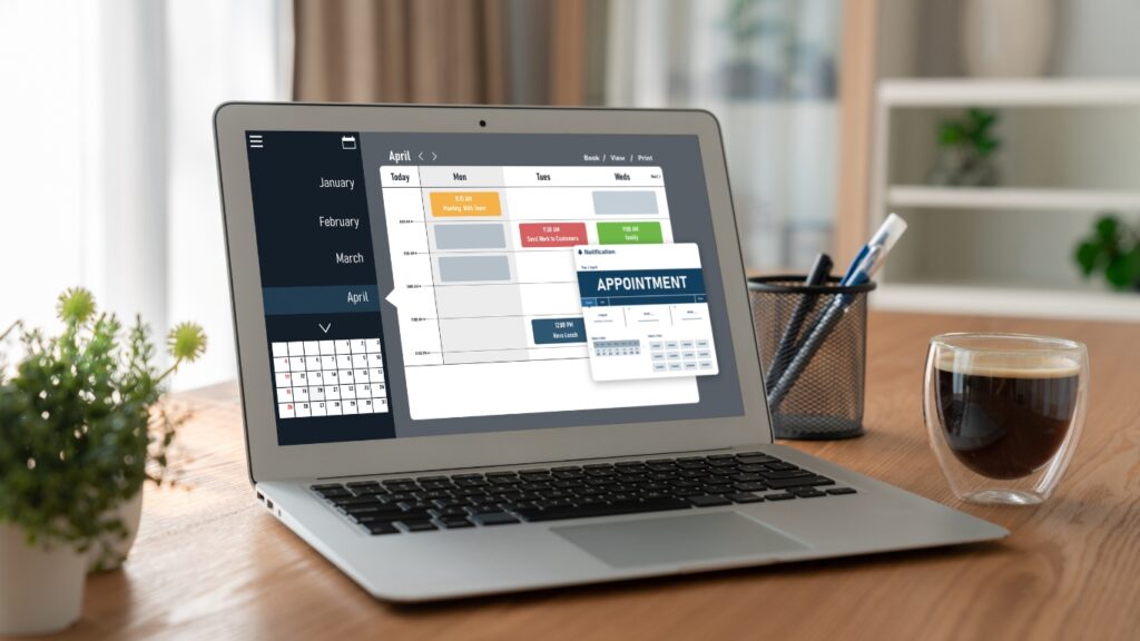 予約カレンダーの画面
