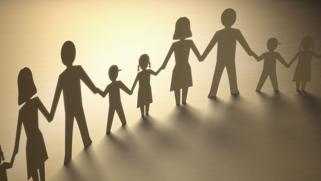 家族のイメージ　シルエット