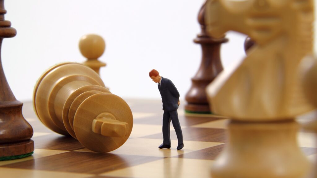 失敗のイメージ　チェスボード