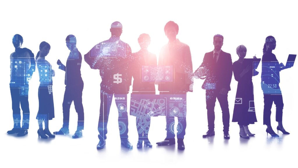 若者のシルエット