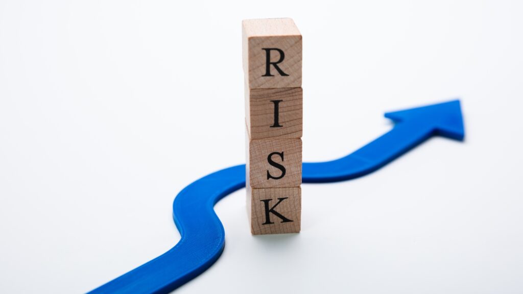 Riskのブロックを避ける青い矢印