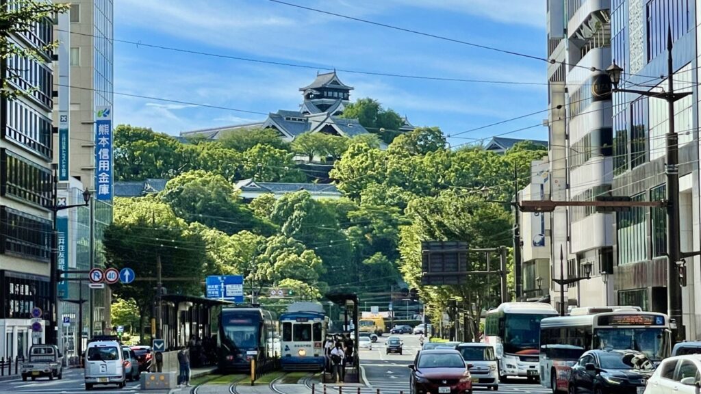 熊本城と市街地