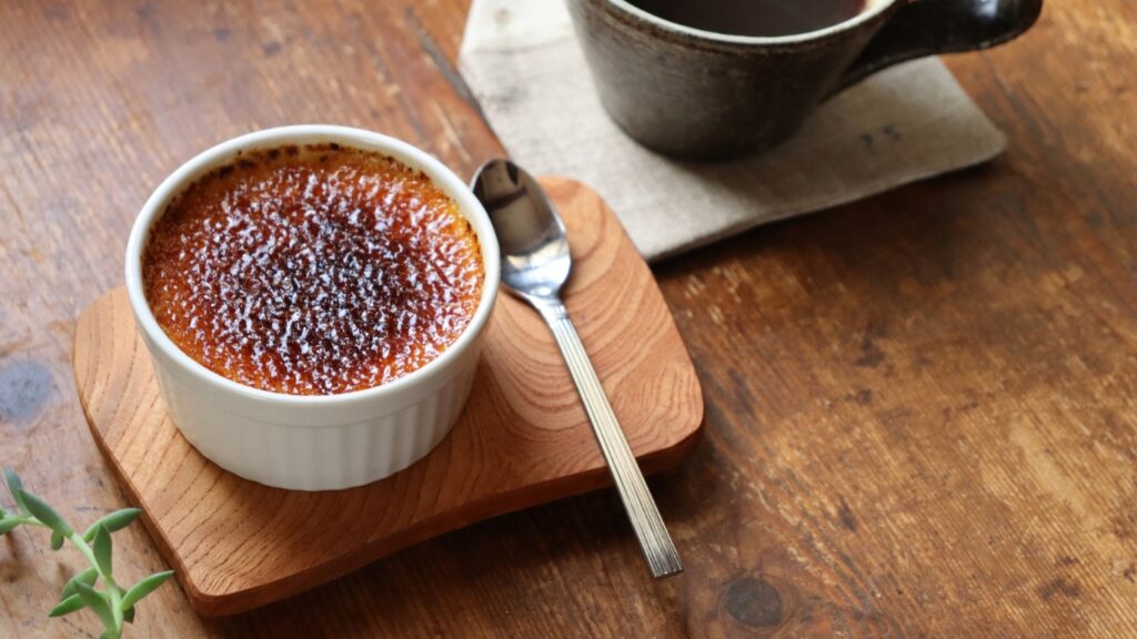 クレームブリュレとコーヒー