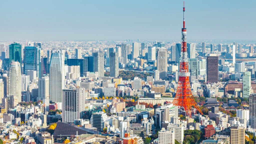 昼間の東京　俯瞰