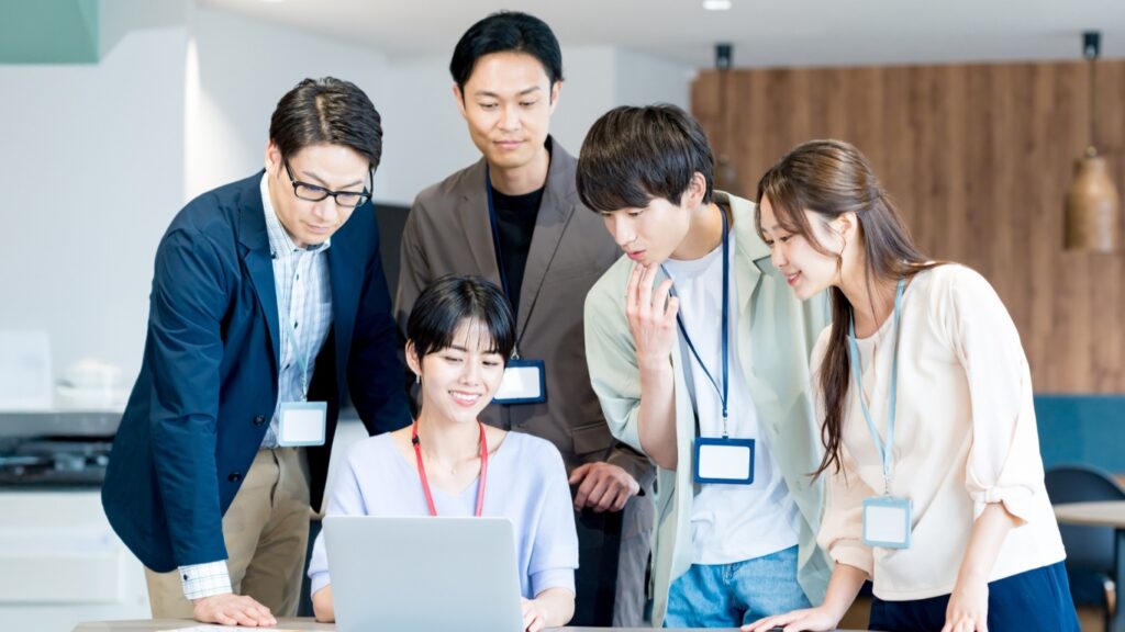 笑顔の職場　男女