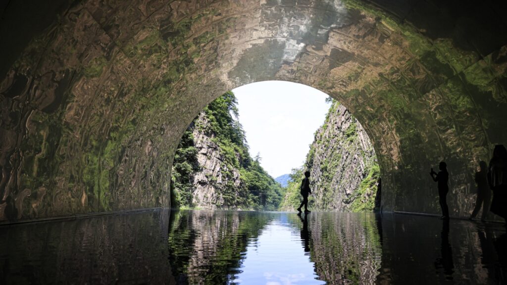 清津渓谷のトンネル