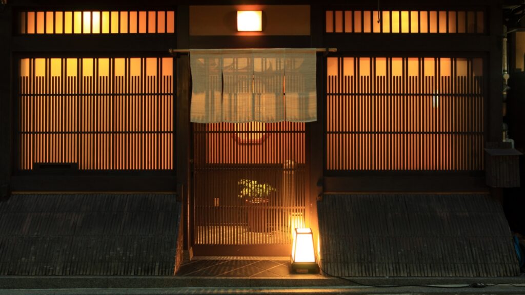 日本食店の入り口