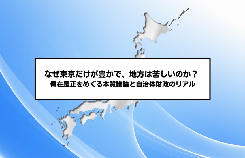 なぜ東京だけが豊かで、地方は苦しいのか？ ― 偏在是正をめぐる本質議論と自治体財政のリアル