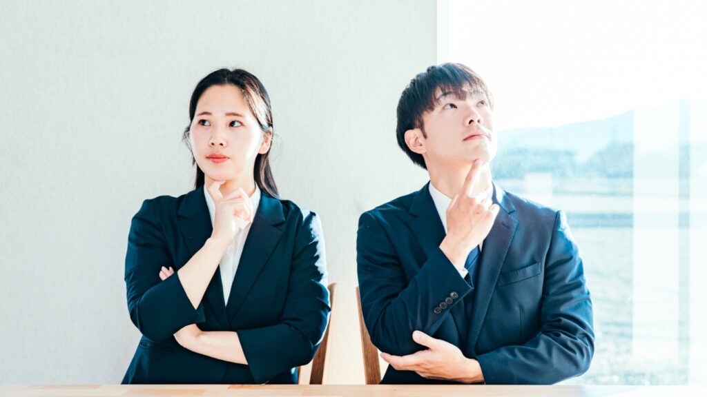 沈黙する若手社員