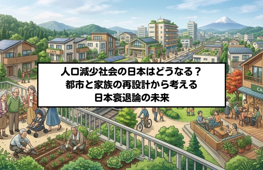 人口減少社会の日本はどうなる？都市と家族の再設計から考える日本衰退論の未来