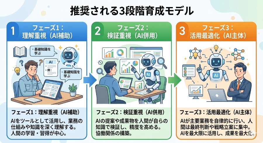 推奨される3段階育成モデル