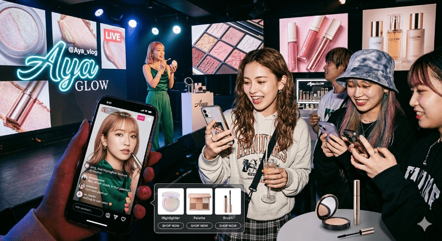 インフルエンサーの影響をうける若者　コスメティック購買