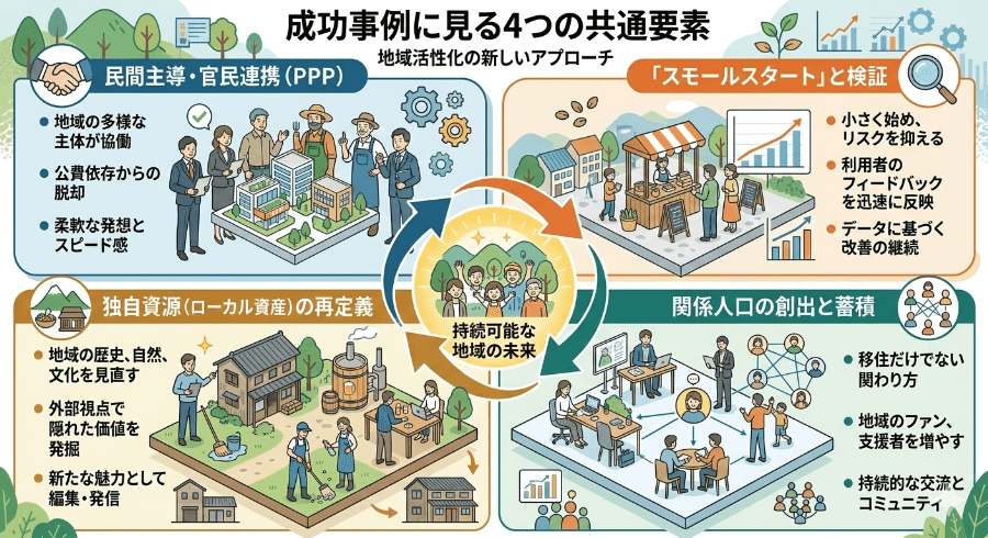 地方創生成功事例に見る4つの共通要素